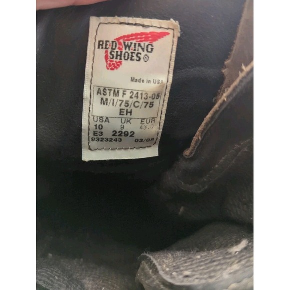 Red Wing Loggermax 2292 Steel Toe Size 10 Boots Mens  Leather Gore-Tex‎ Work main image 6